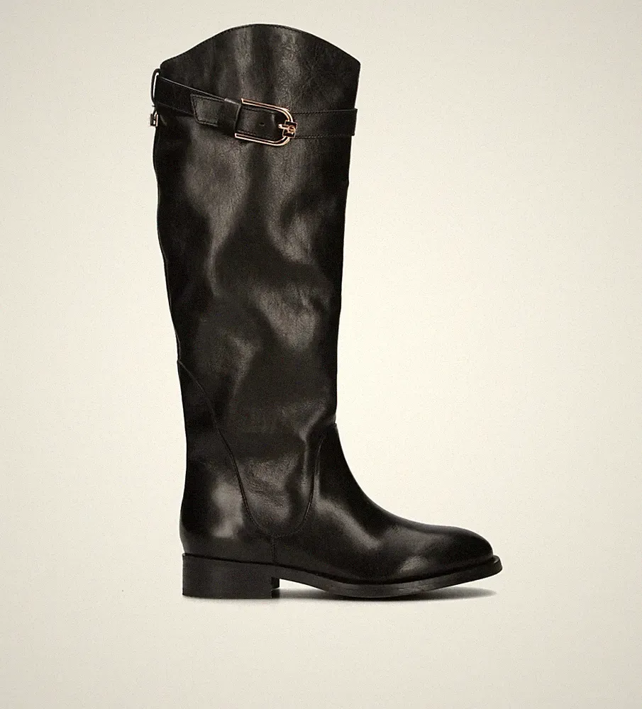 Cafénoir Damen Stiefel Schwarz Naturleder C1EC1600N001-N001-A145312