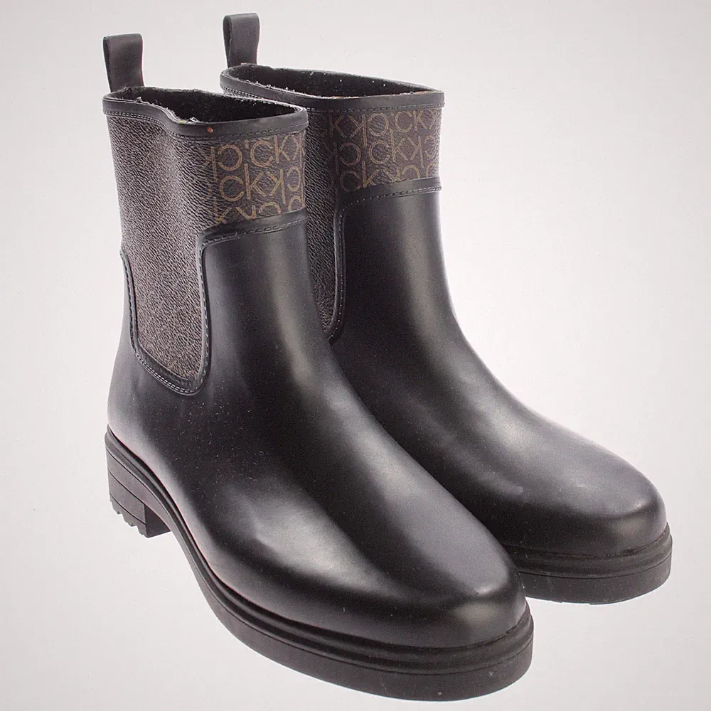 Calvin Klein Gummistiefel 40 EUR Schwarz Braun Sehr gut