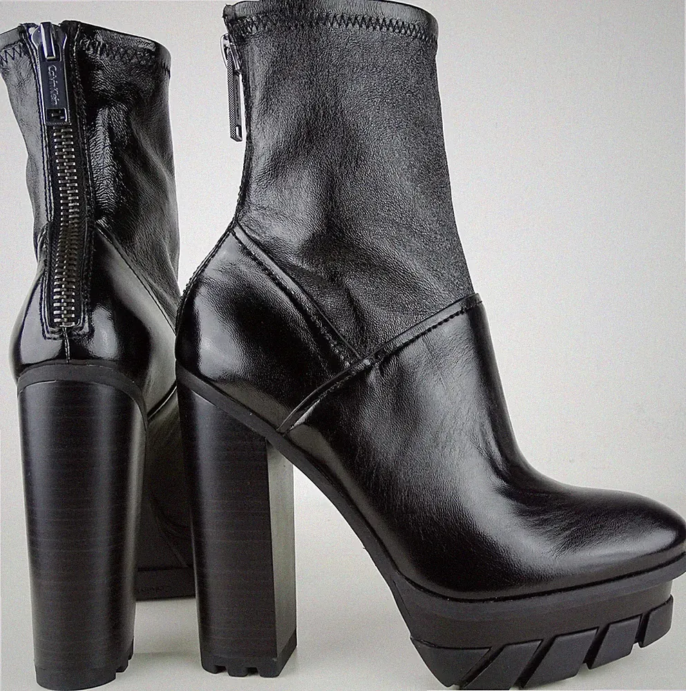 CALVIN KLEIN JEANS FELIPA Boots Stiefelette Bootie Damen Stiefel Schuhe Gr39 NEU