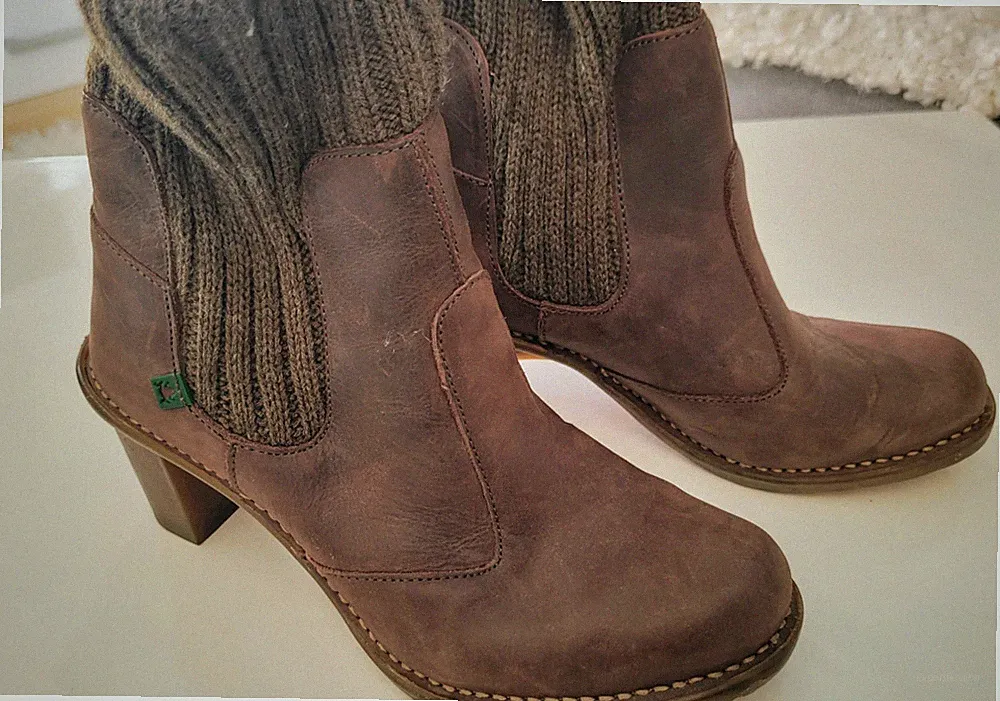 Caminar por la vida * Echtleder-Boots * Braun * Größe 38 * Handarbeit * TOPP *