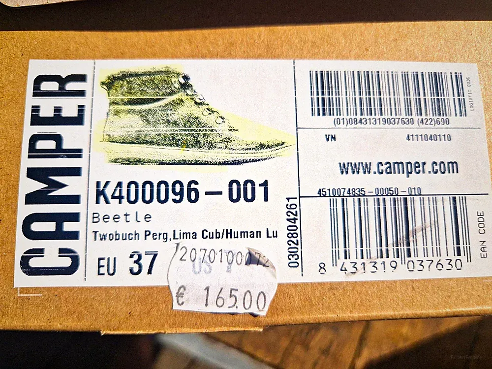 Camper Beetle Damen Stiefeletten Wildleder Lammfell Beige EU 37 K400096-001