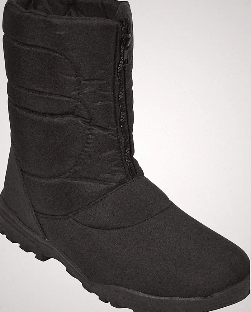Canadian Winterstiefel mit Teddyfutter Frontreißverschluss Sohle Wasserdicht