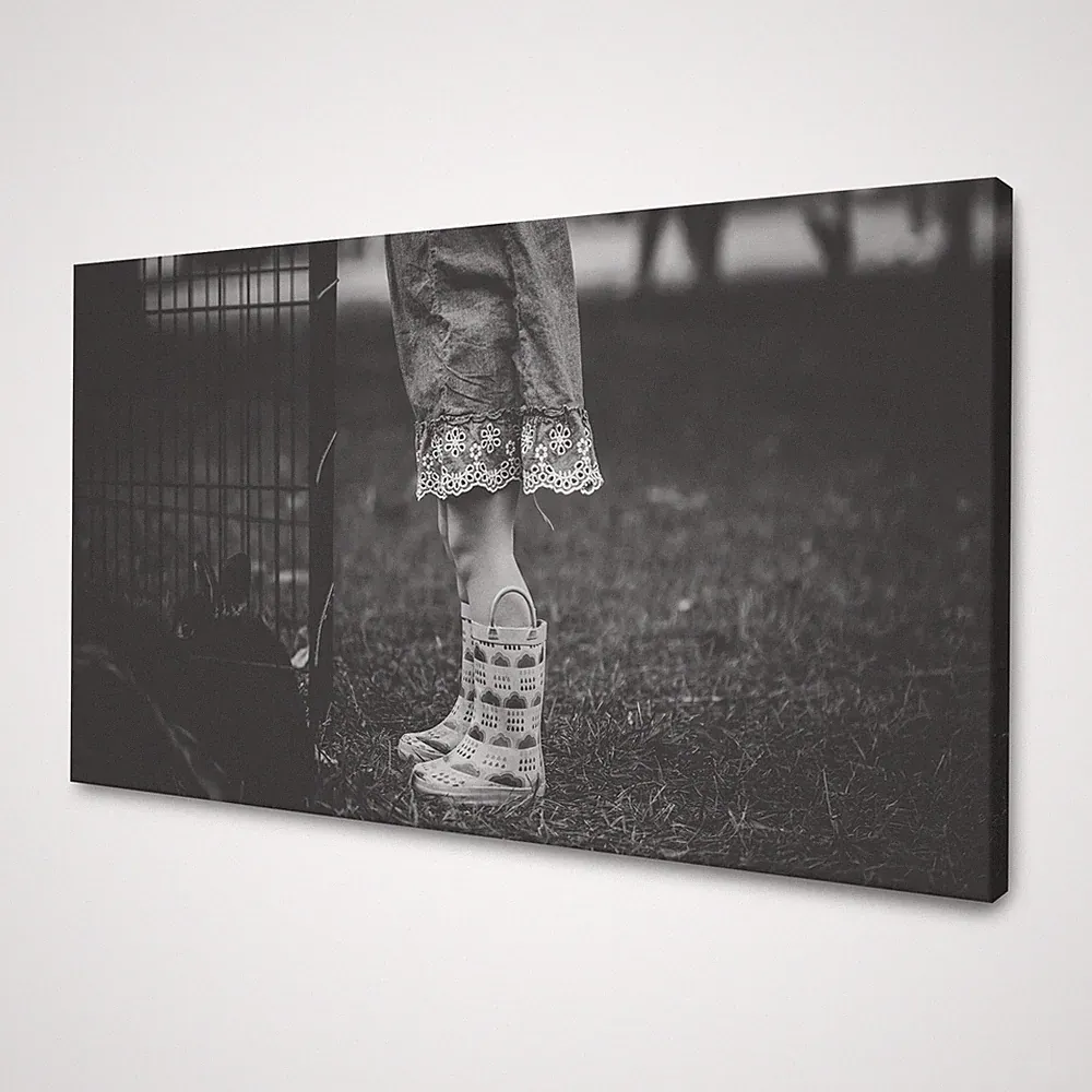 CANVAS Leinwandbilder XXL Wandbilder Kunstdruck Gummistiefel Größe 40x30-120x80