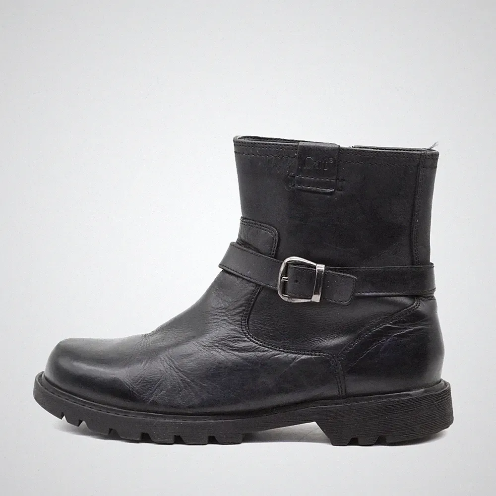 CAT Caterpillar Damen 306524 Stiefel Schwarz Leder Footwear Biker-Stiefel EU 40