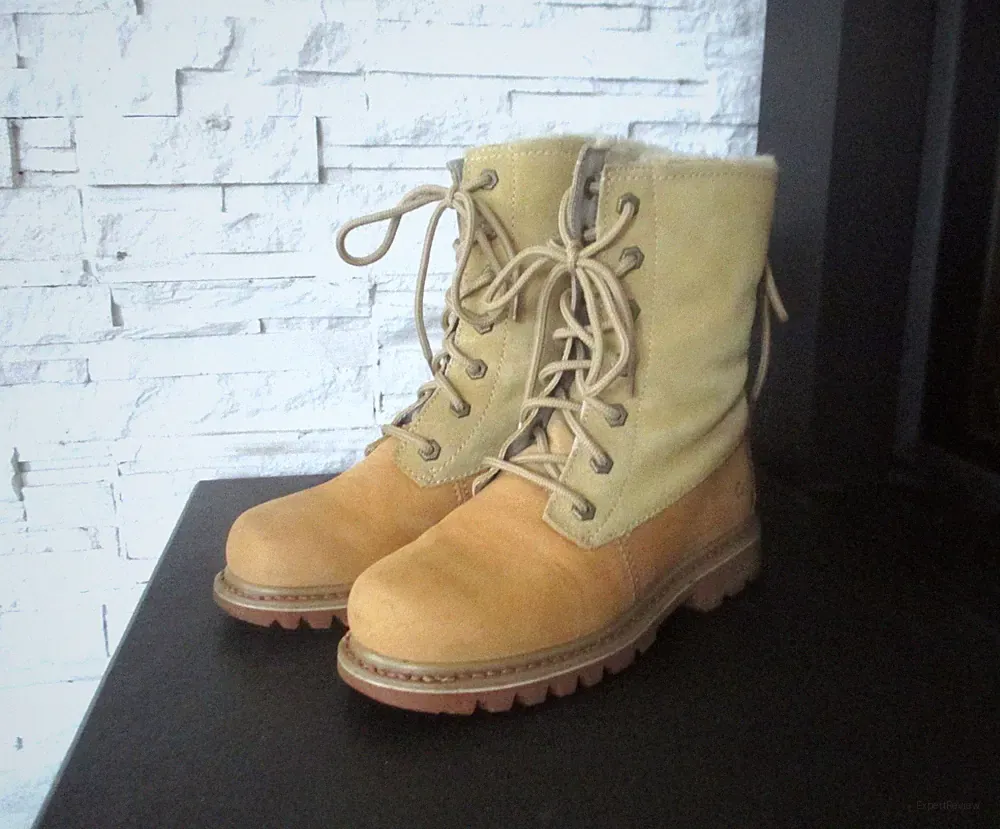 CAT Damen Caterpillar Winterstiefel Stiefel Gelb gefüttert Gr. EU 38