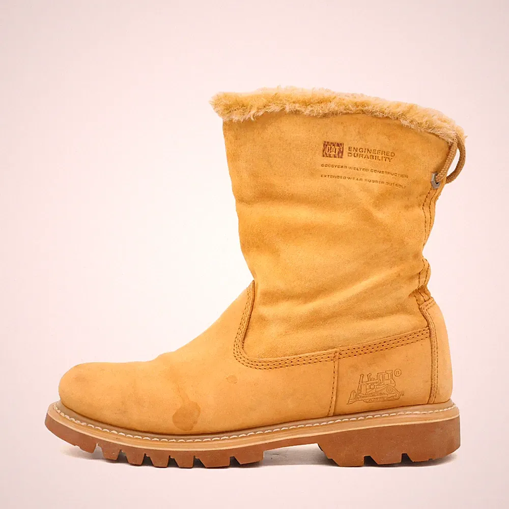 CAT Damen Caterpillar Winterstiefel Wide Stiefel Gelb Mittel Footwear EU 40