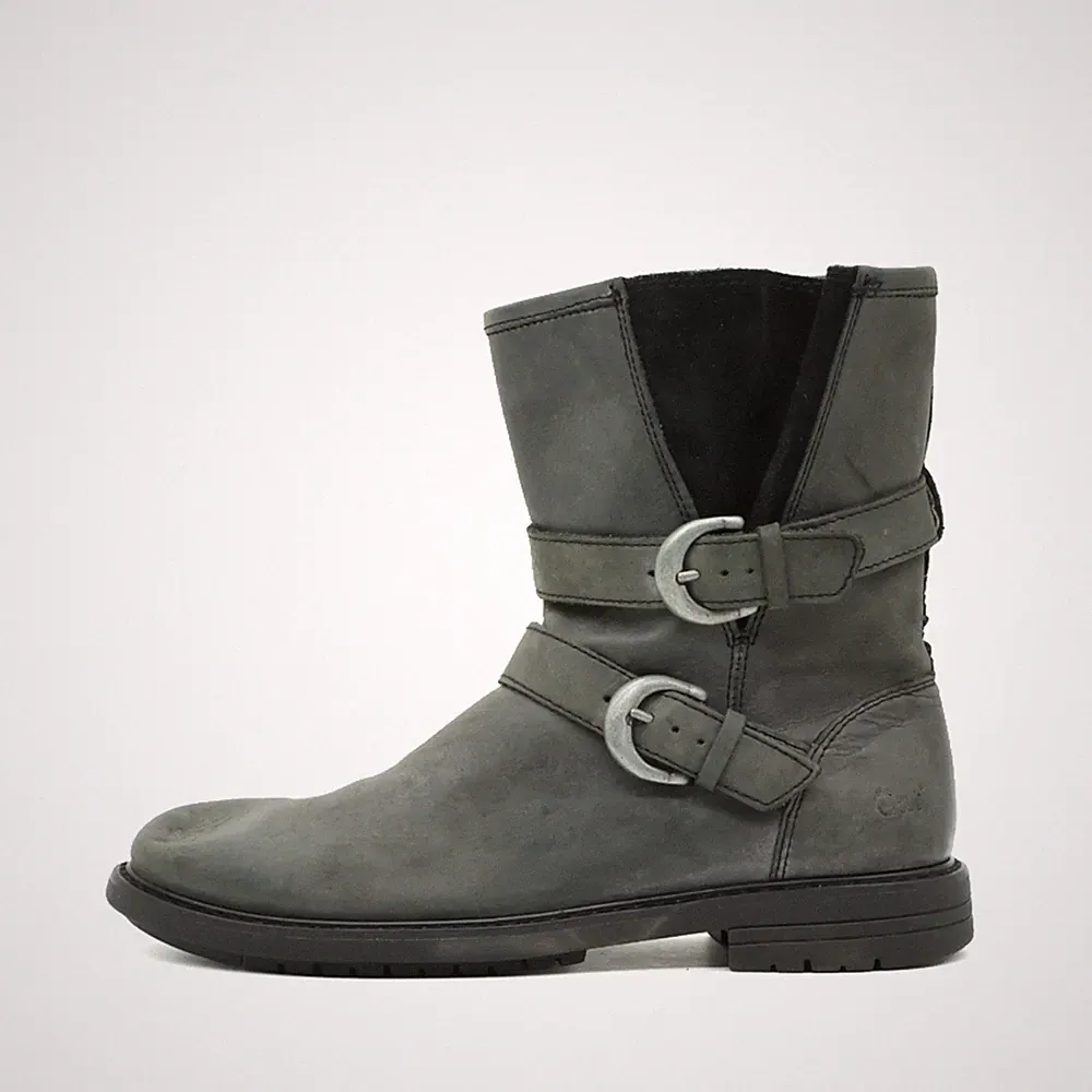 Caterpillar Damen P308041 Boots Grau Leder Mittel Passform Stiefeletten EU 38,5