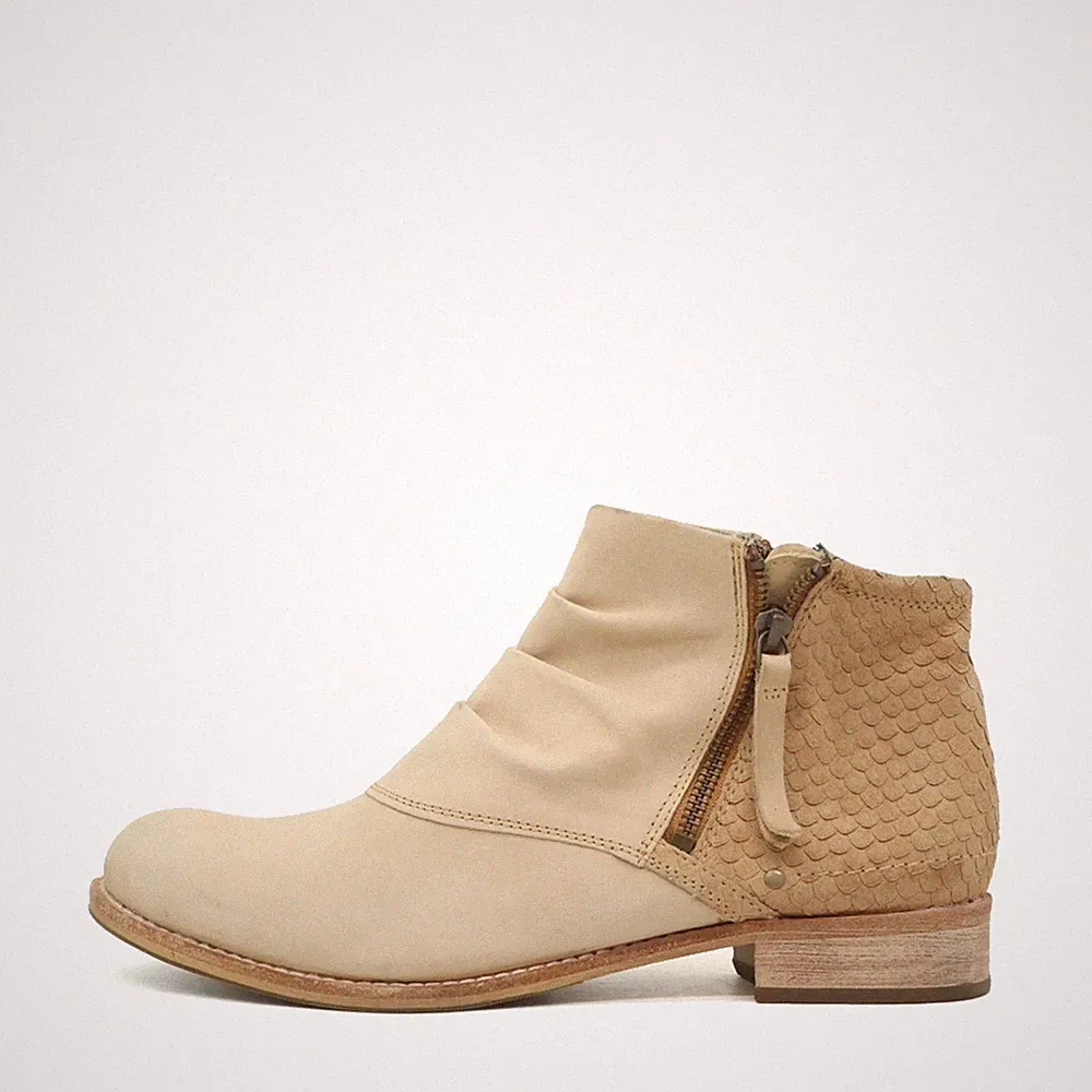 Caterpillar Damen SAF47224 Stiefelette Beige Leder Boots Stiefeletten EU 39
