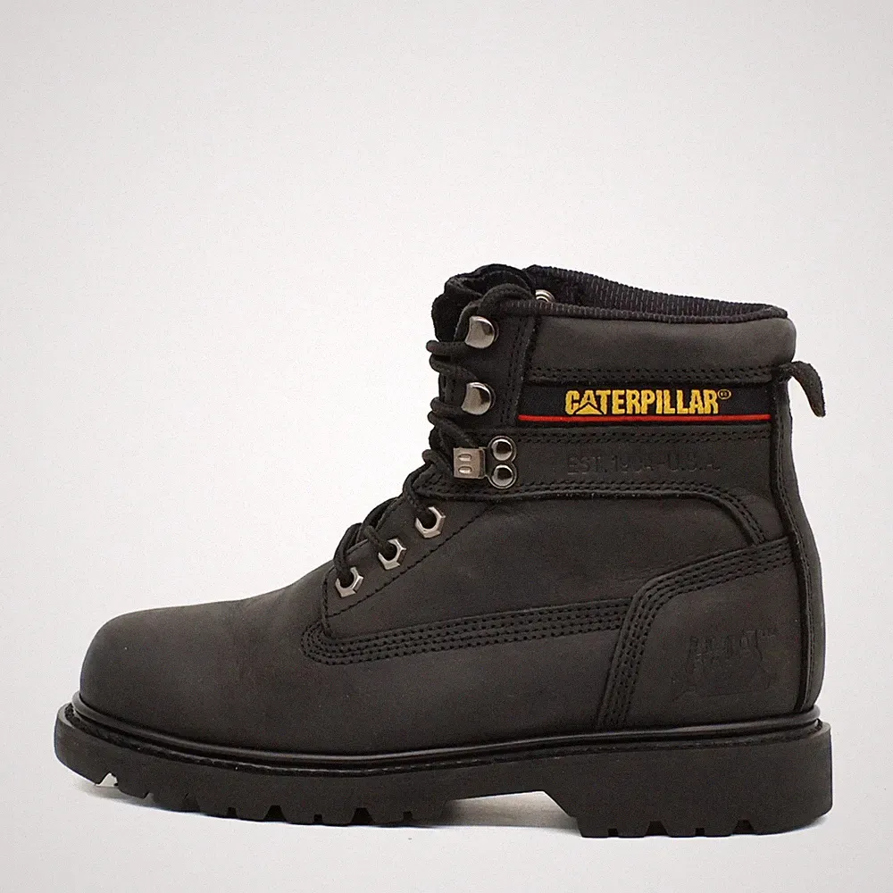 Caterpillar Damen WC73403-909 Stiefel Schwarz Leder CAT Arbeitsstiefel EU 37