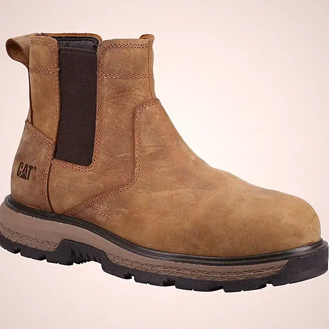Caterpillar Exposition S3 Herren Chelsea Schuhe Stahlkappe Sicherheit Händler Arbeitsstiefel