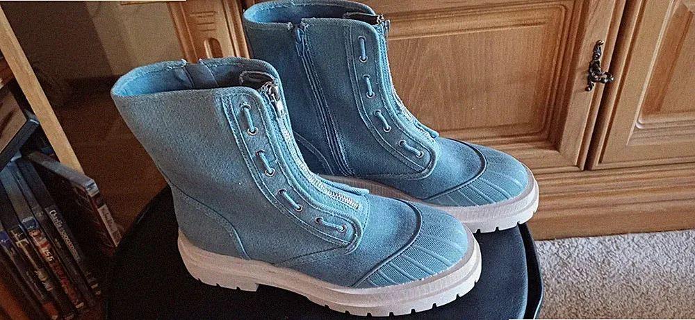 Jeansstoff Gummistiefel für Damen