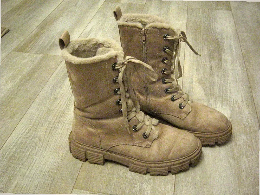 CATWALK * schicke warme BOOTS Damen STIEFEL Stiefeletten KOMPLETT GEFÜTTERT * 39