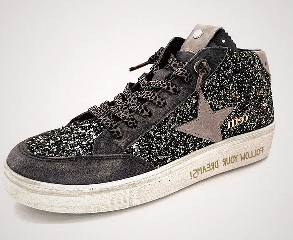 Orthopädisch Glitzerstiefel