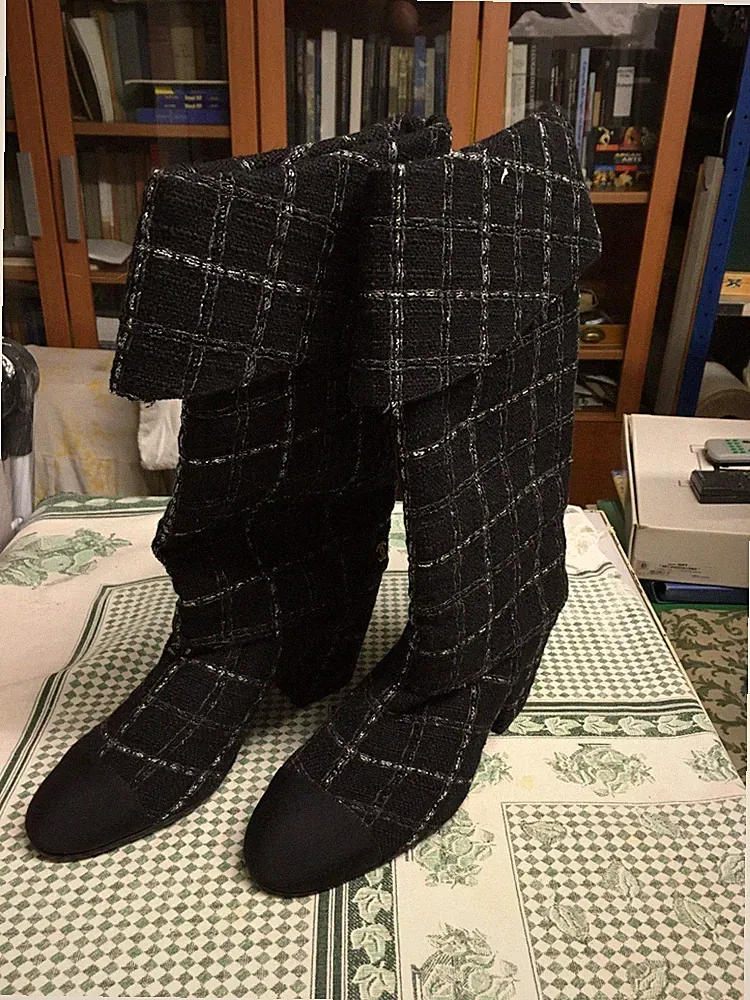 Chanel Twill Low Boots - Chanel Low-Cut Twill Boot
