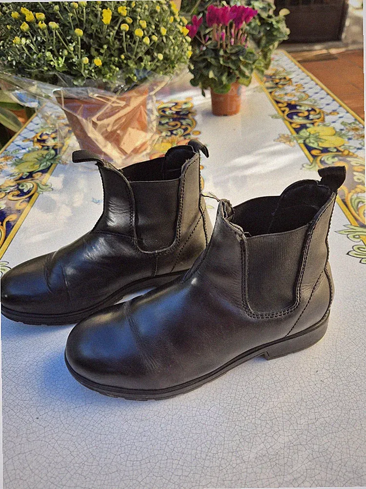Chelsea Boot Stiefeletten schwarz knöchelhoch Gr. 41 Damen