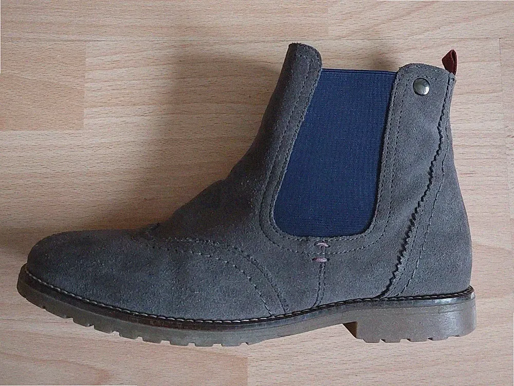 Chelsea Boots Leone Damen Stiefelette Reißversch. Gr.39/40 Wildleder Braun Top