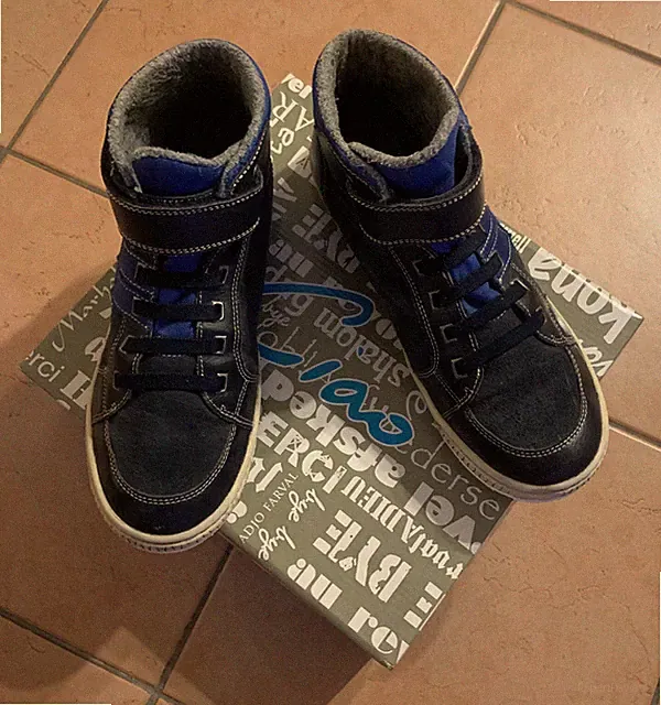 Ciao Stiefel Boots Echtleder blau/ocean - Gr.39 - im Originalkarton