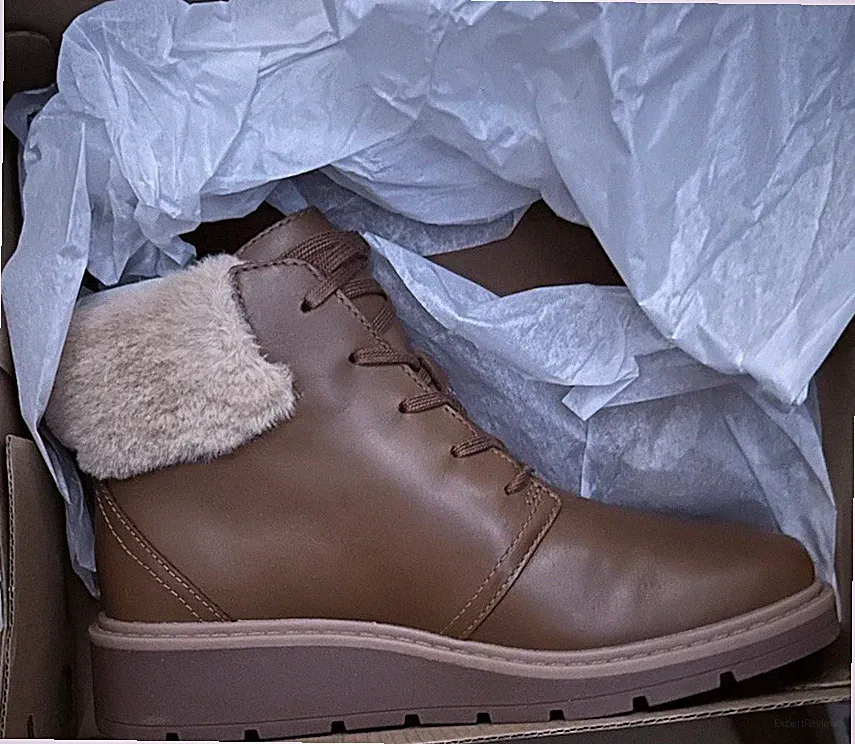 Clarks Andie Mae Damen Mahagoni Leder Stiefel Größe UK 3 D EU 35,5
