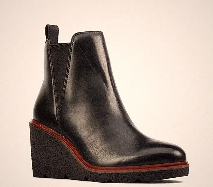 Clarks Clarks Clarks Ford Top Damen Schwarz Leder Stiefel UK Größe 3 D EU 35,5