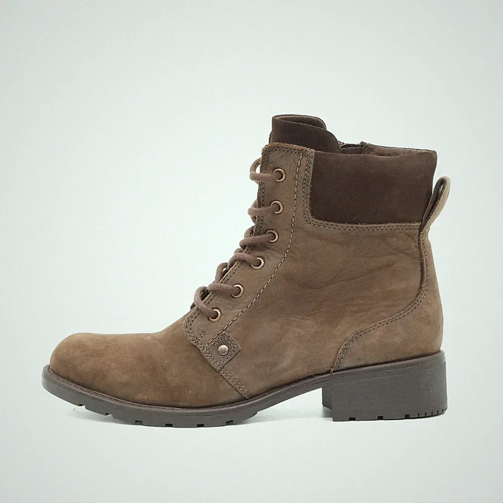 Clarks Damen 15807 Stiefelette Braun Leder Knöchelhoch Boots Stiefeletten EU 41