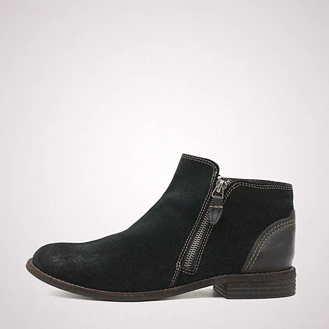 Clarks Damen Artisan Booties Schwarz Wildleder Design Stiefeletten EU 39
