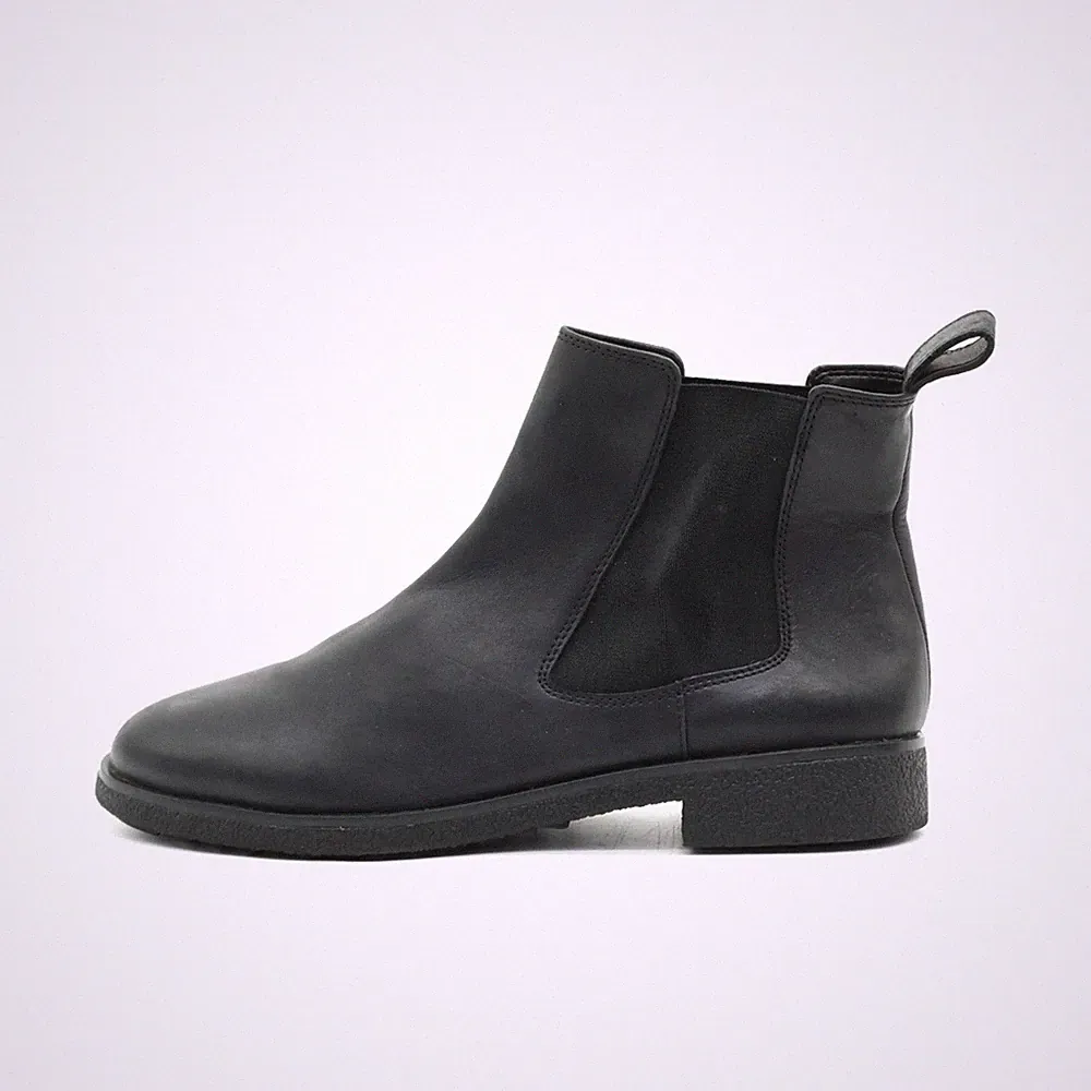Clarks Damen Chelsea Boot Stiefelette Schwarz Leder Einsätze Boots EU 39.5