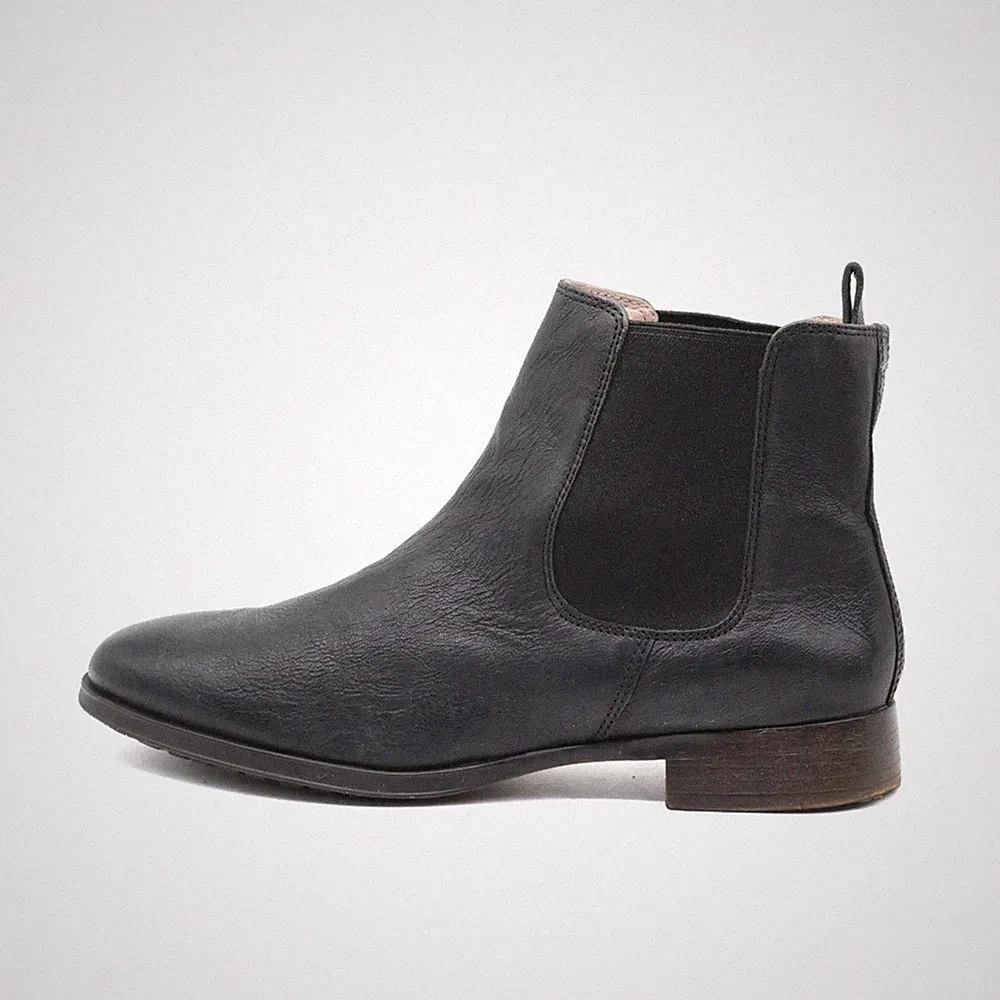 Clarks Damen Chelsea Boot Stiefeletten Schwarz Leder Pflege Boots EU 39