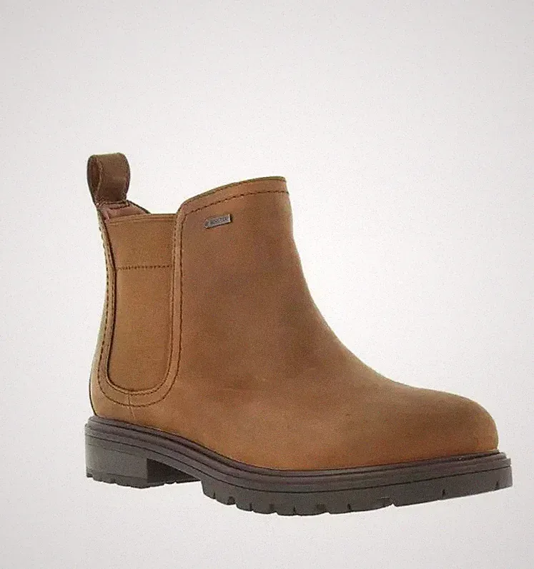 Clarks Damen Chelsea Stiefeletten DOXBURY JAZZ GTX dunkelbraun Leder UK 3 D