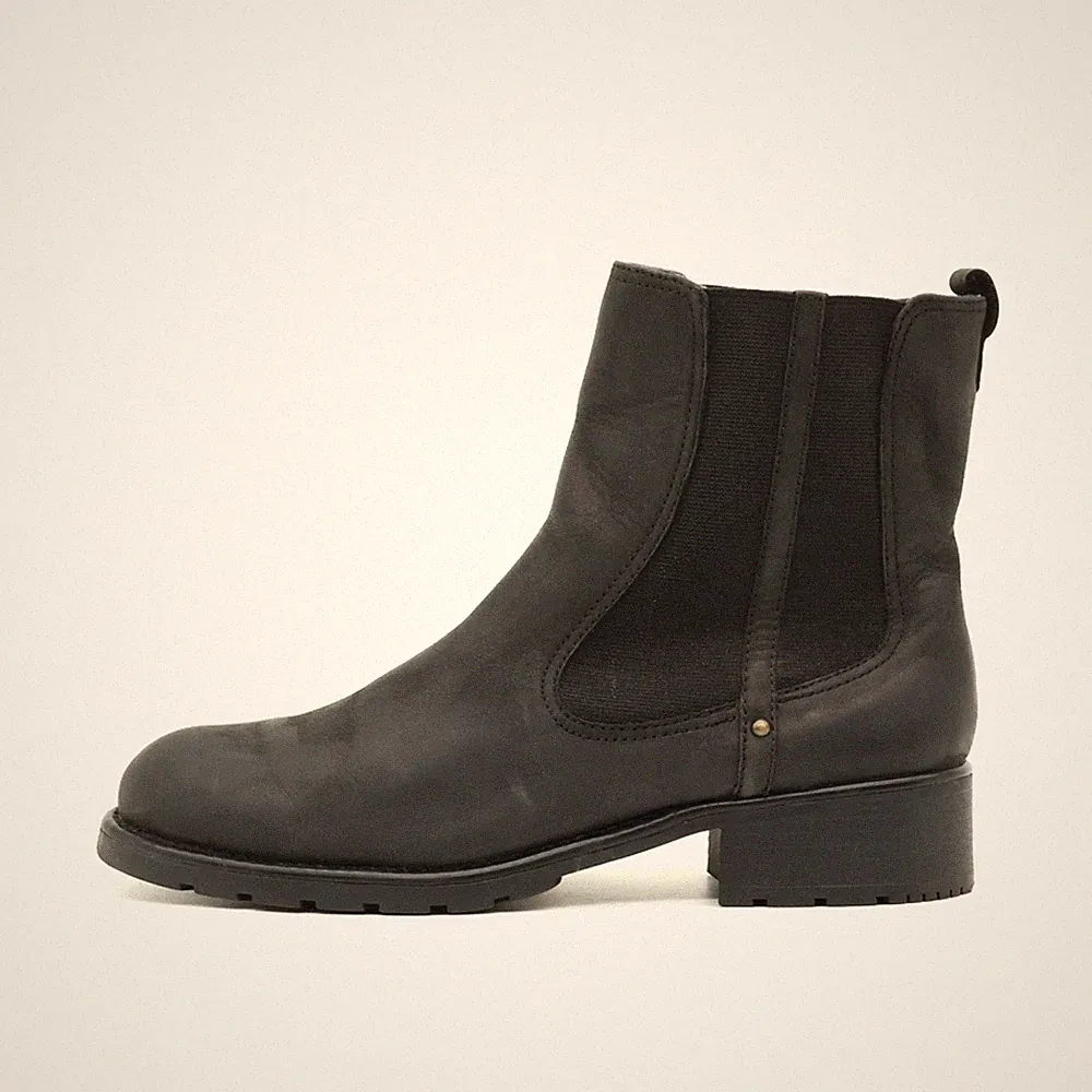 Clarks Damen Stiefel EU 39,5 14786 Schwarz Leder Originals Chelsea