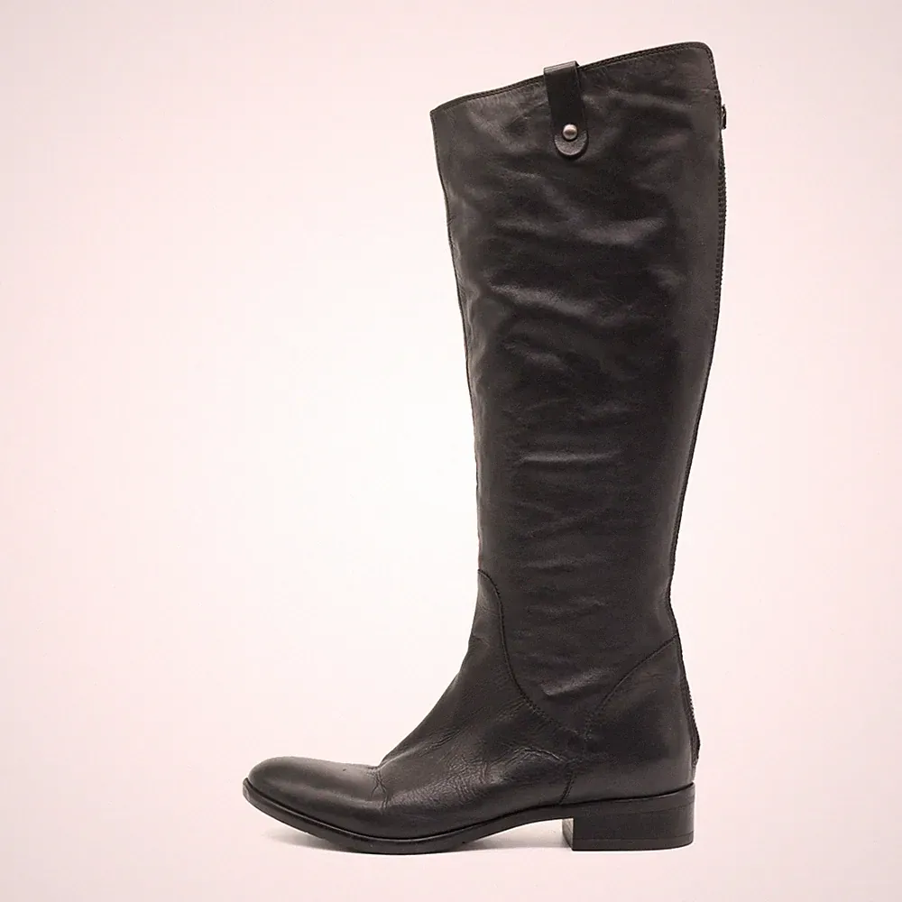 Clarks Damen Stiefel Leder Schwarz Kniehoch Komfort Langschaftstiefel EU 39,5