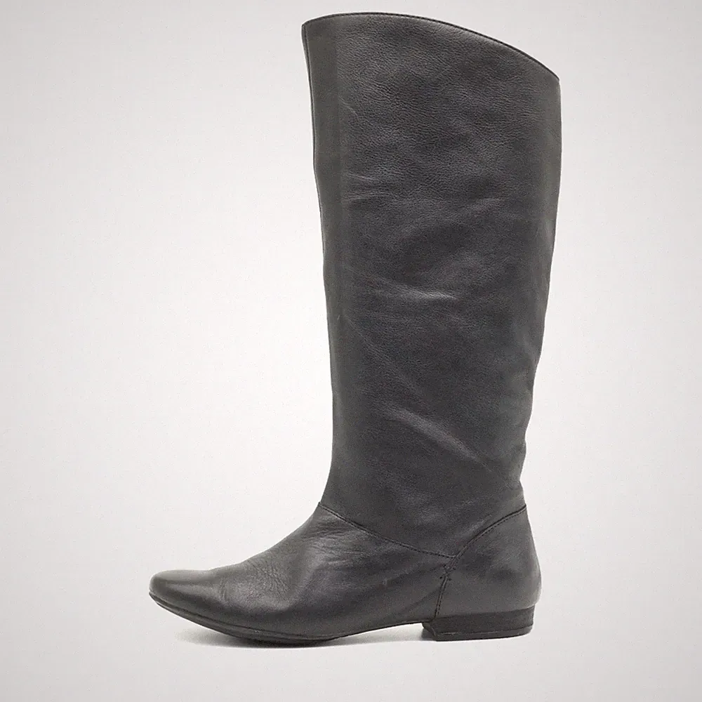 Clarks Damen Stiefel Schwarz Leder Kniehoch Vintage Langschaftstiefel EU 39,5