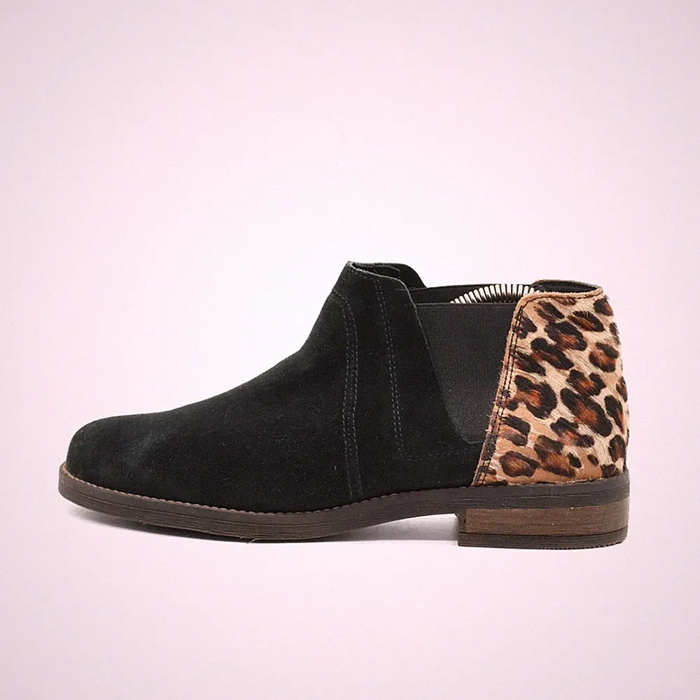Clarks Damen Stiefel Schwarz Wildleder Knöchel Gepolstert Chelsea-Stiefel EU 38