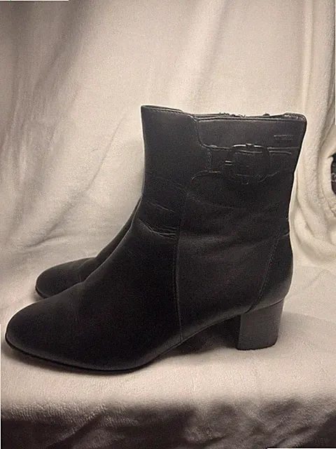 Clarks Damen-Stiefeletten schwarz Leder UK-Größe 5 wasserdicht