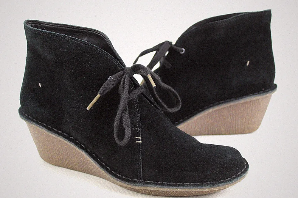 Clarks Gr.42 Uk.8 Damen Stiefel Stiefeletten Boots Schnürschuhe Nr. 804 L