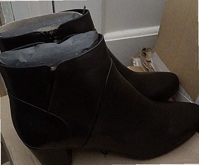 Clarks Lenify Lily Damen Schwarz Leder Absatz Stiefeletten UK Größe 5,5 D EUR 39.