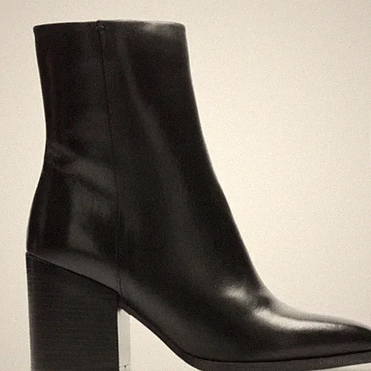 Clarks Lydia Mid Damen Schwarz Leder Stiefel Uk Größe 3 D EUR 35,5.