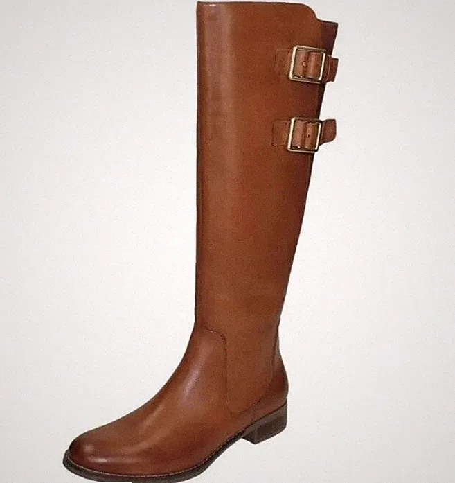 Clarks Netley Ride Damen hellbraune Leder lange Stiefel Gr. UK 4 D EUR 37.