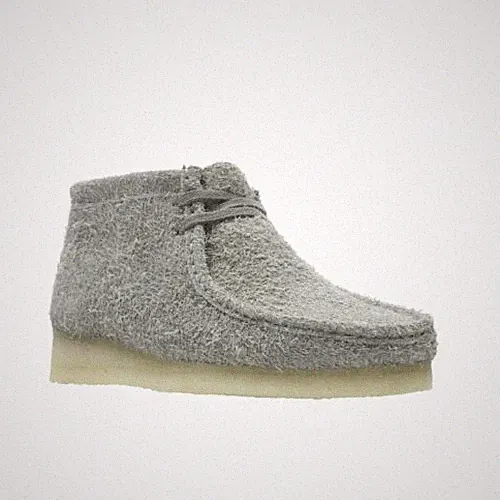 Clarks Original Damen X Wallabee Stiefel Grau Interesse UK 4,5 D