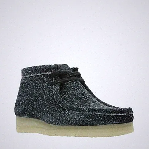 Clarks Original Damen X Wallabee Stiefel Schwarz Interesse UK 5,6 D