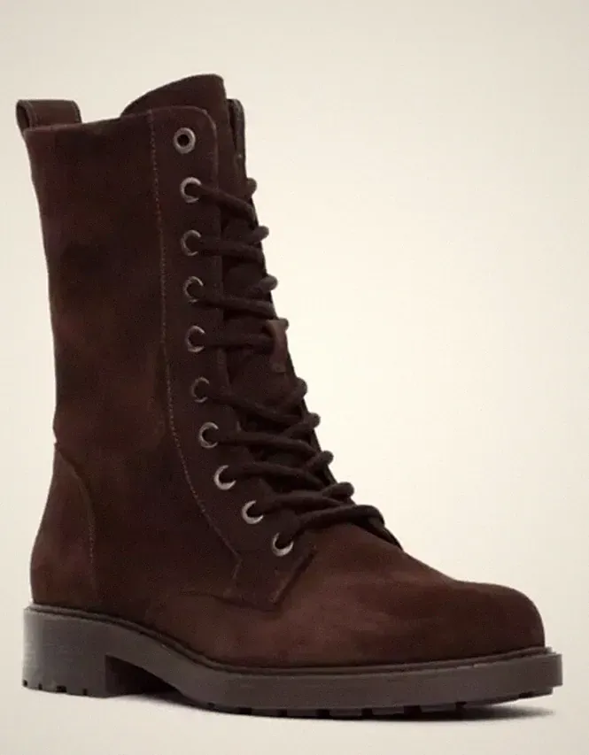 Clarks Orinoco 2 Style Damen Dunkelbraun Wildleder Leder Stiefel UK 3 E EUR 35,5