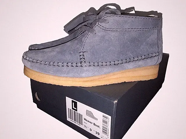 Clarks Weaver Boots NEU halbhoch Wildleder suede Größe EU 39 UK 5 1/2D hellblau