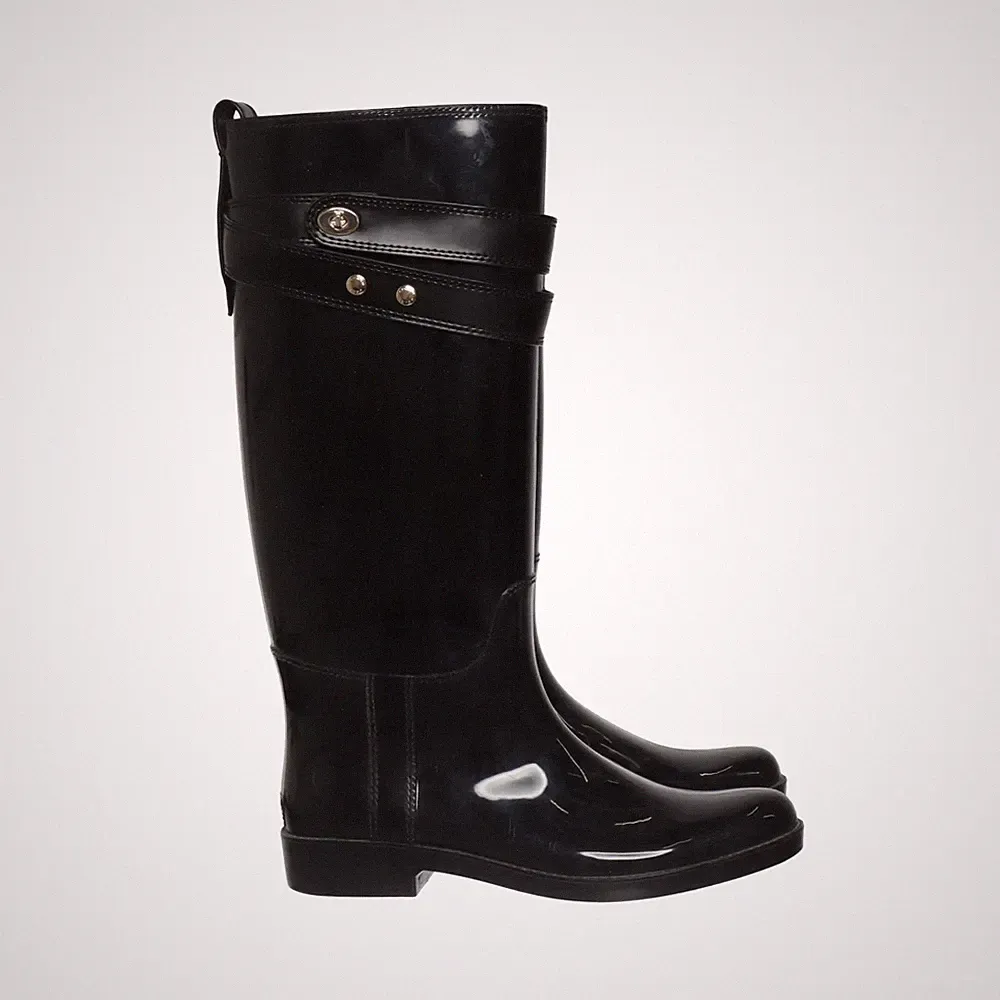 Coach, Gummistiefel, Größe: 42 1/2, Schwarz, Damen #9dB