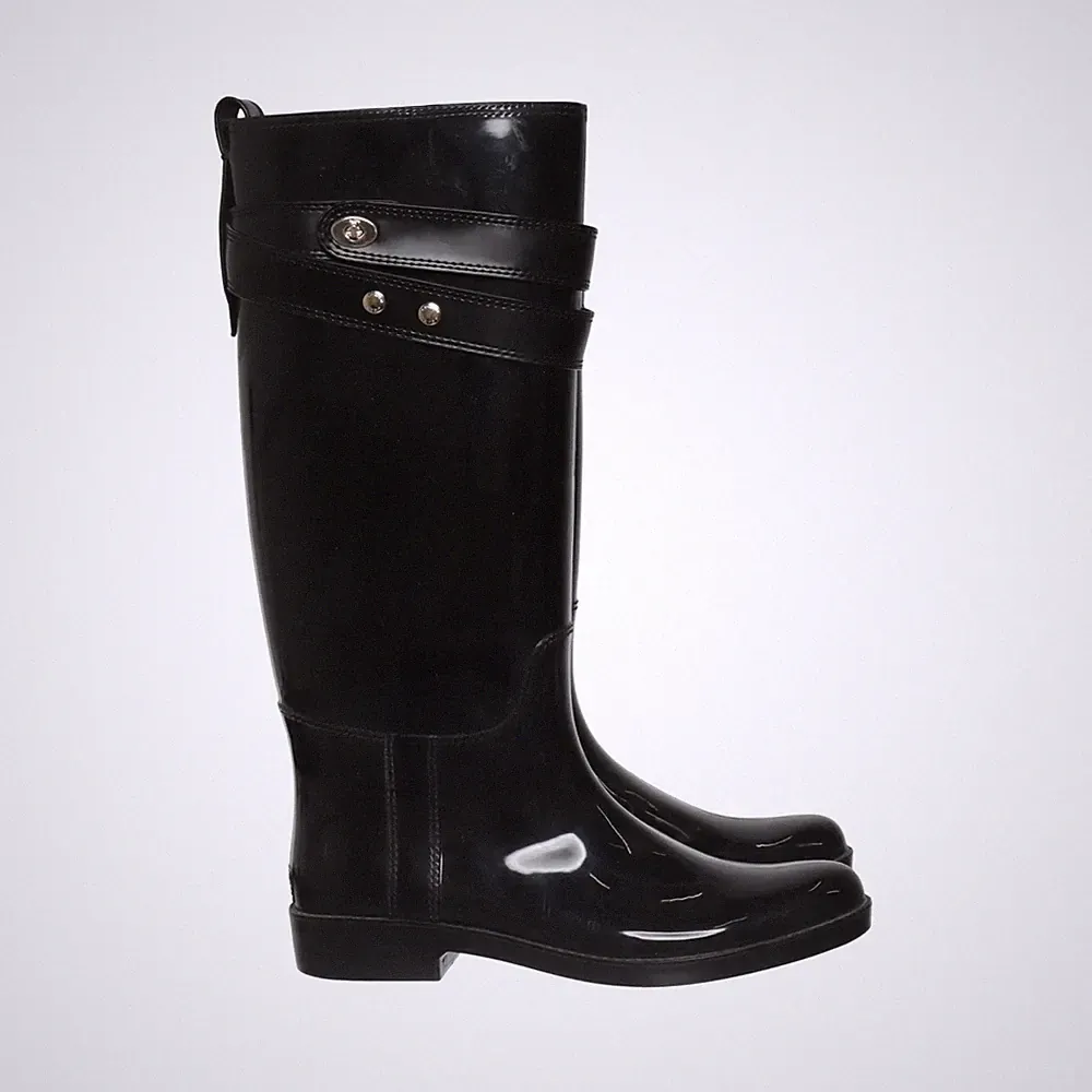 Coach, Gummistiefel, Größe: 42 1/2, Schwarz, Damen #9dB