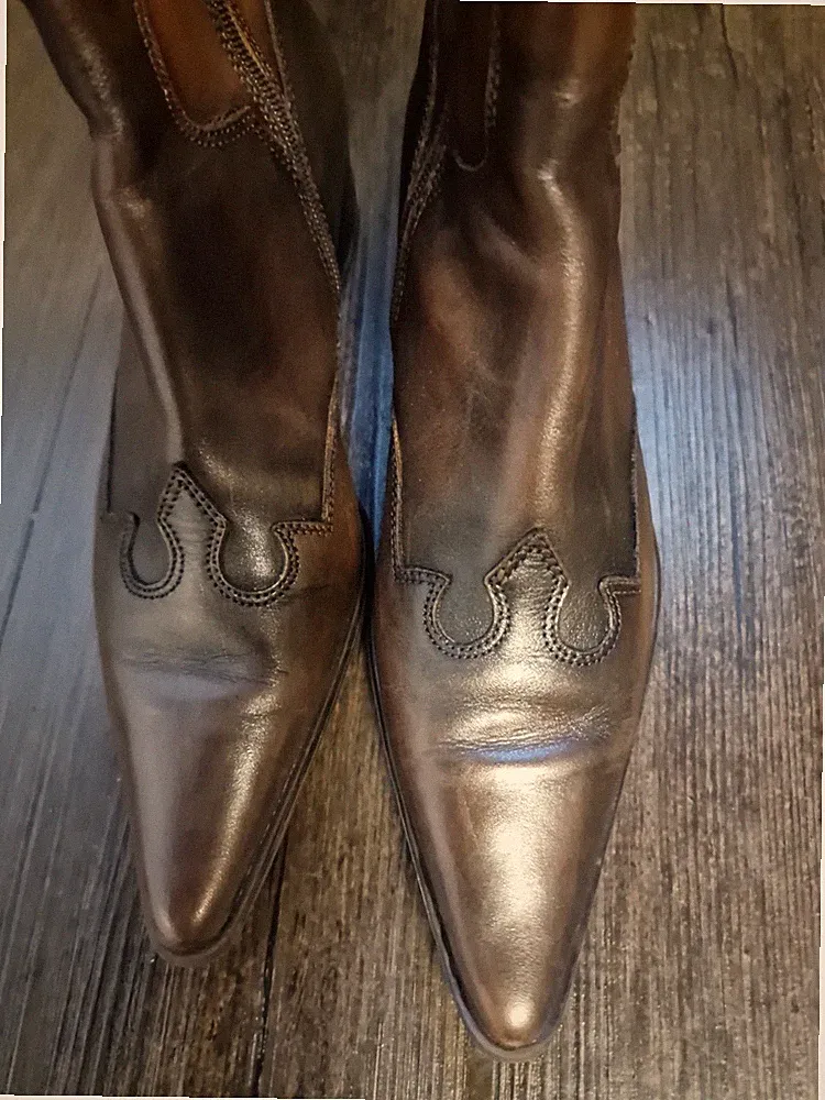 ⭐️Cognacfarbene Cowboy-Stiefel von Tamaris Gr. 38 (Wortmann KG, Detmold, D)
