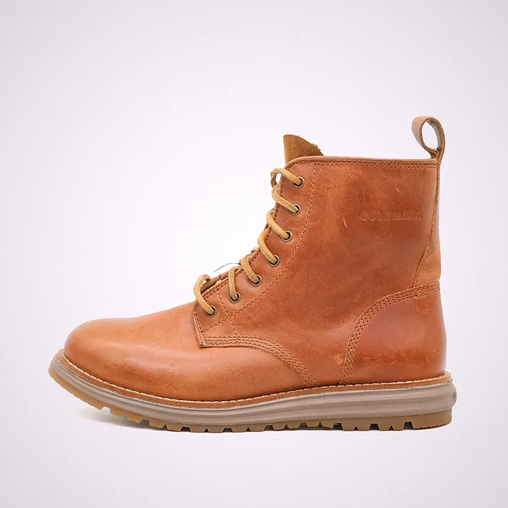 Cole Haan Damen 05467 Bootie Braun Leder Mittelhoch Rutschfest Stiefel EU 37