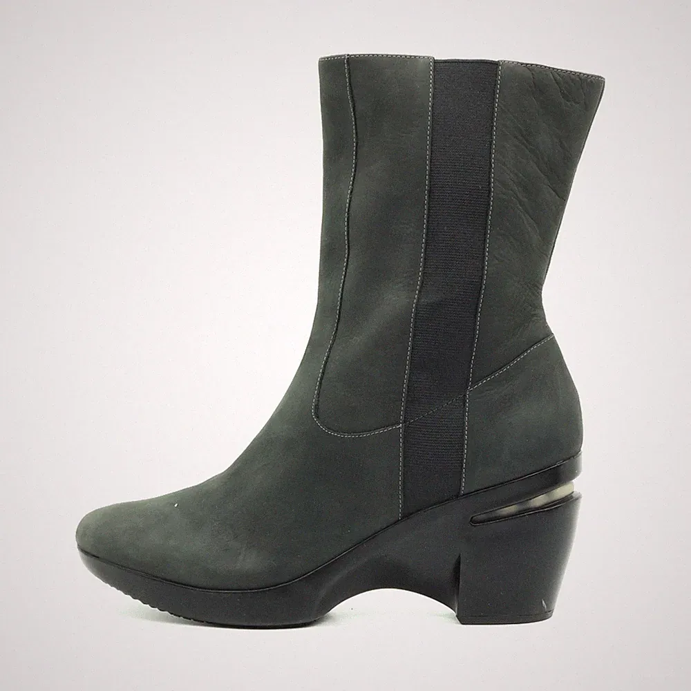 Cole Haan Damen D29420 Stiefel Schwarz Leder Mittel Komfortsohle EU 40.5