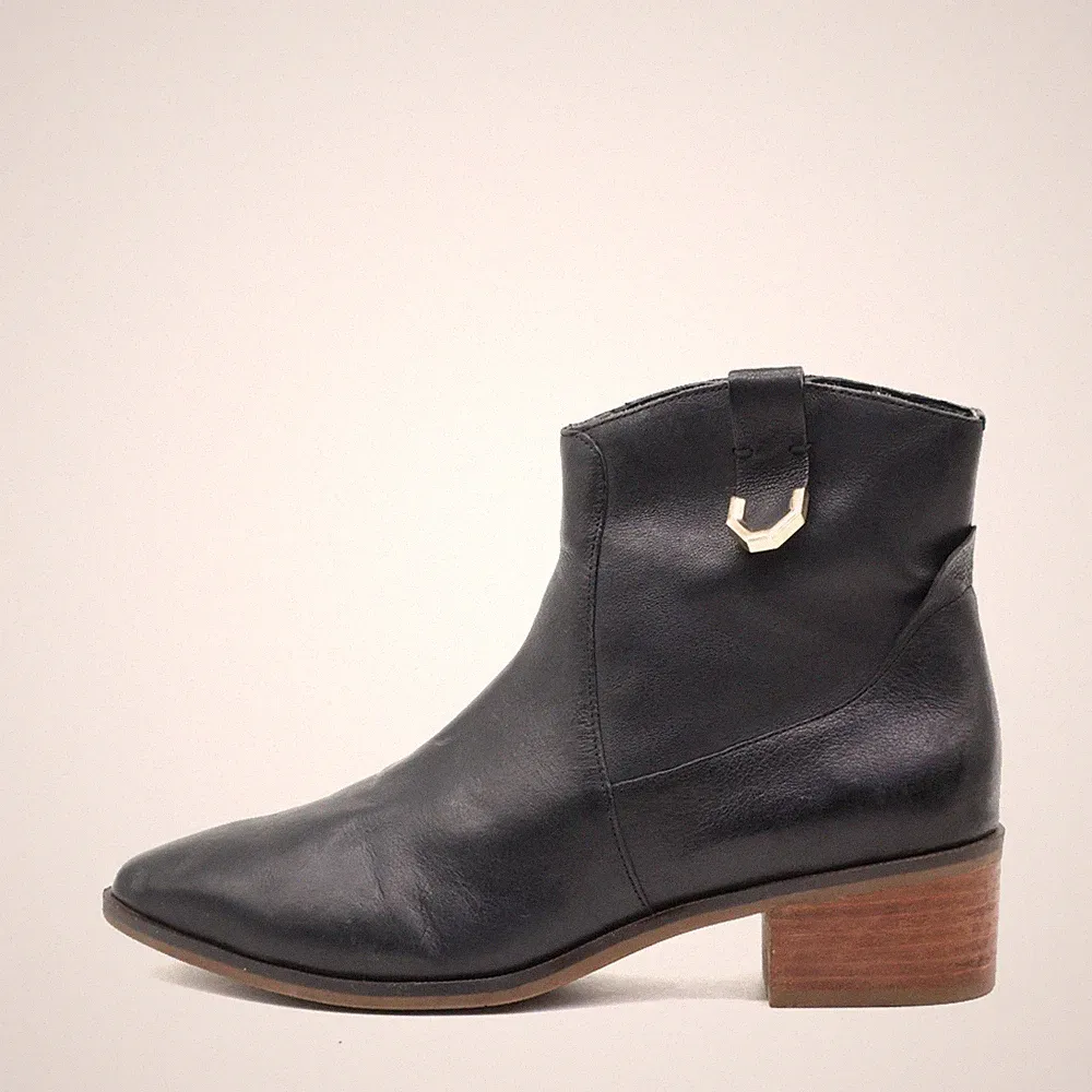 Cole Haan Damen Grand Stiefelette Schwarz Leder Leicht Stiefeletten EU 38