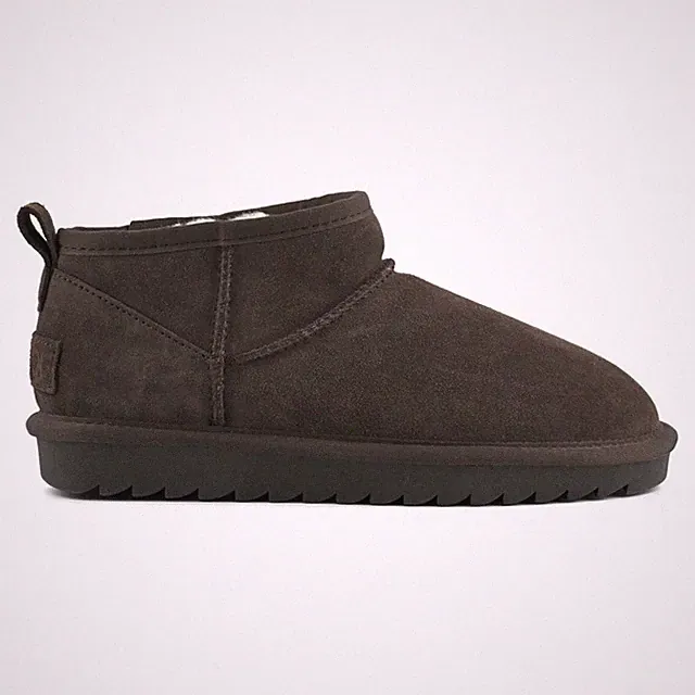 COLORS OF CALIFORNIA LOW WILDLEDERSTIEFEL MIT WOLLFUTTER YW078 MOKA