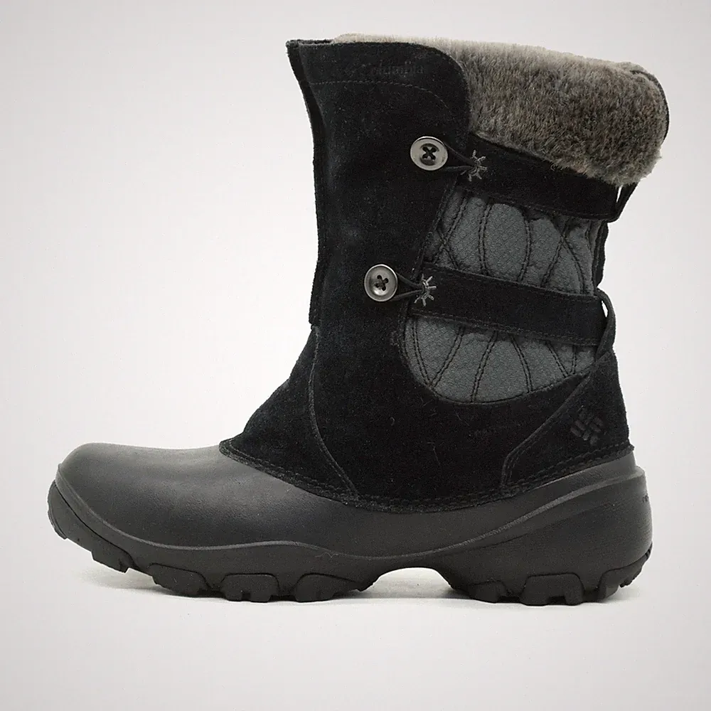 Columbia Damen BL1549-010 Stiefel Schwarz Wildleder, Winter Winterstiefel EU 41