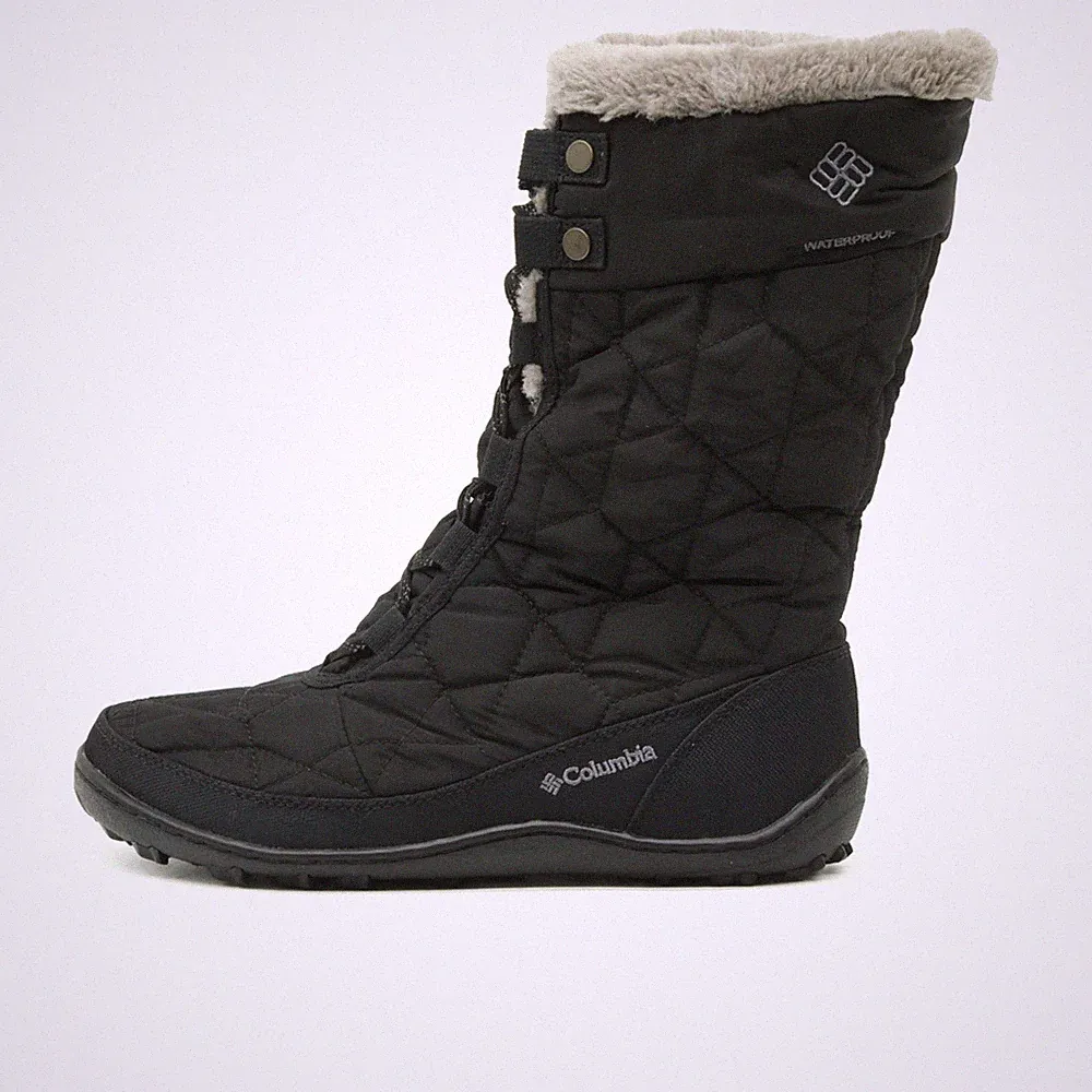 Columbia Damen BL1585-010 Stiefel Schwarz Textil Mittel Winterstiefel EU 38